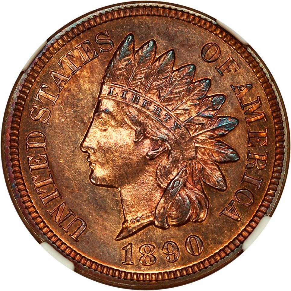 image for: 1890 1c NGC Proof 64 RB