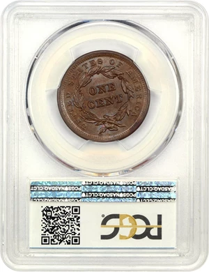 image for: 1842 1c PCGS/CAC MS65 BN (Small Date)
