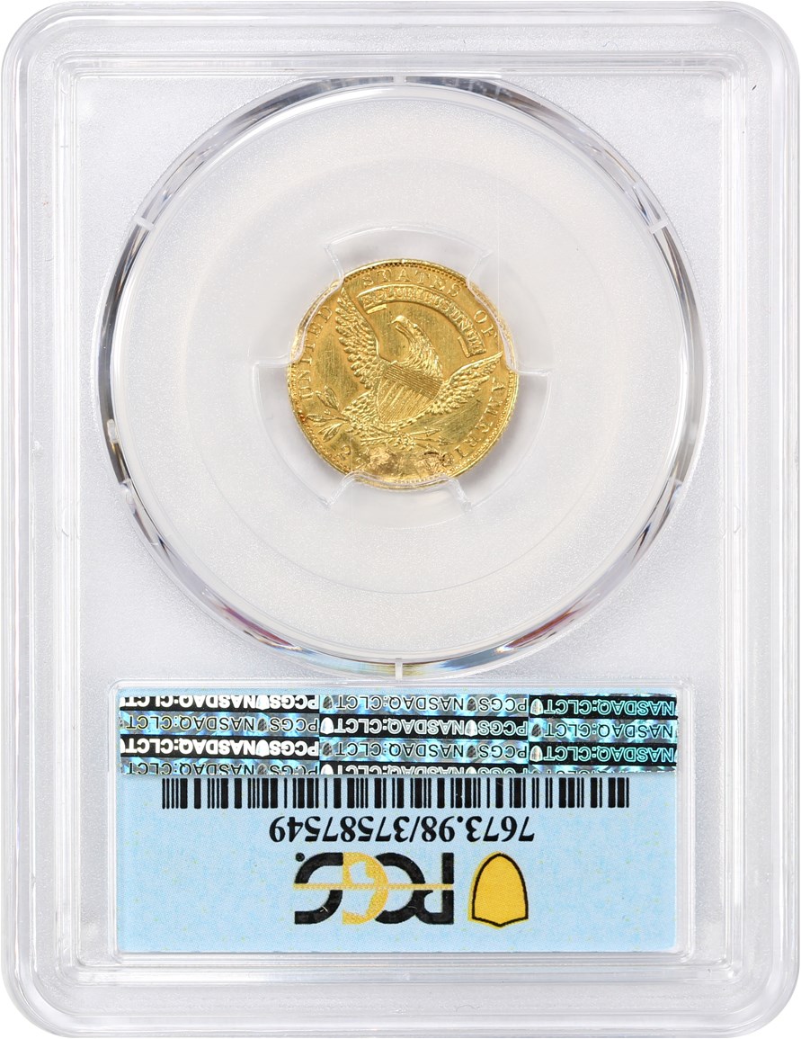 image for: 1833 $2.5 PCGS AU Details (Repaired) ex: D.L. Hansen