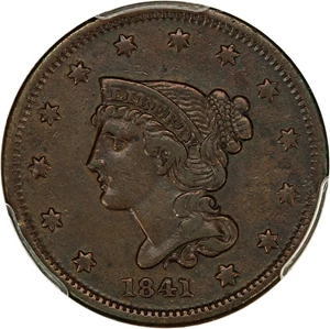 image for: 1841 1c PCGS VF30