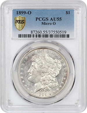 image for: 1899-O $1 PCGS AU55 (Micro O)