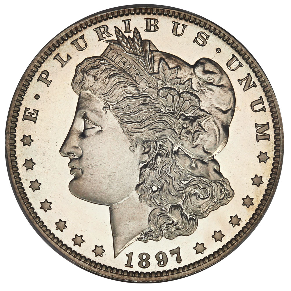 image for: 1897 $1 PCGS Proof 64 CAM ex: D.L. Hansen