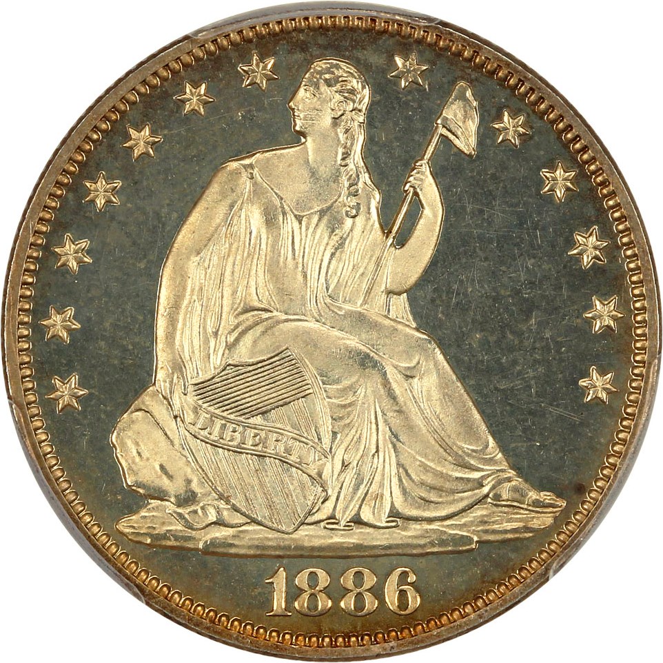 image for: 1886 50c PCGS/CAC Proof 65+ CAM