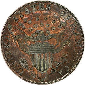 image for: 1800 $1 PCGS AU58 (AMERICAI) ex: D.L. Hansen