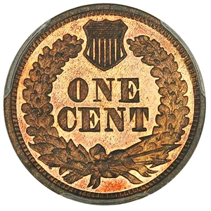 image for: 1864 1c PCGS/CAC Proof 65 RB (Bronze, Eagle Eye Photo Seal)