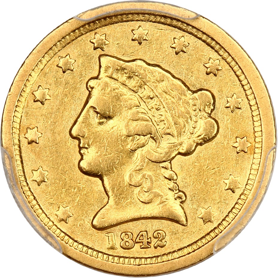 image for: 1842-C $2 1/2 PCGS F15