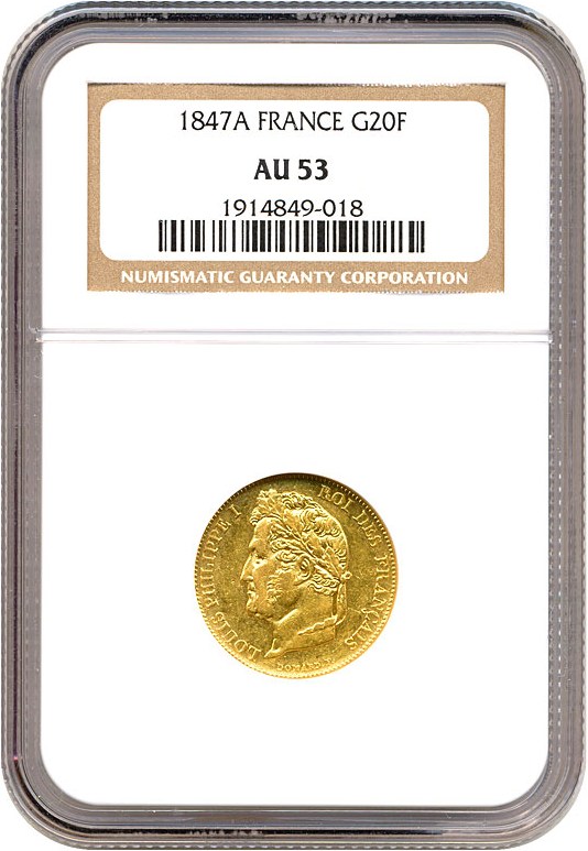 1847-A     20 Fr MS ( KM-750.1) thumbnail 2