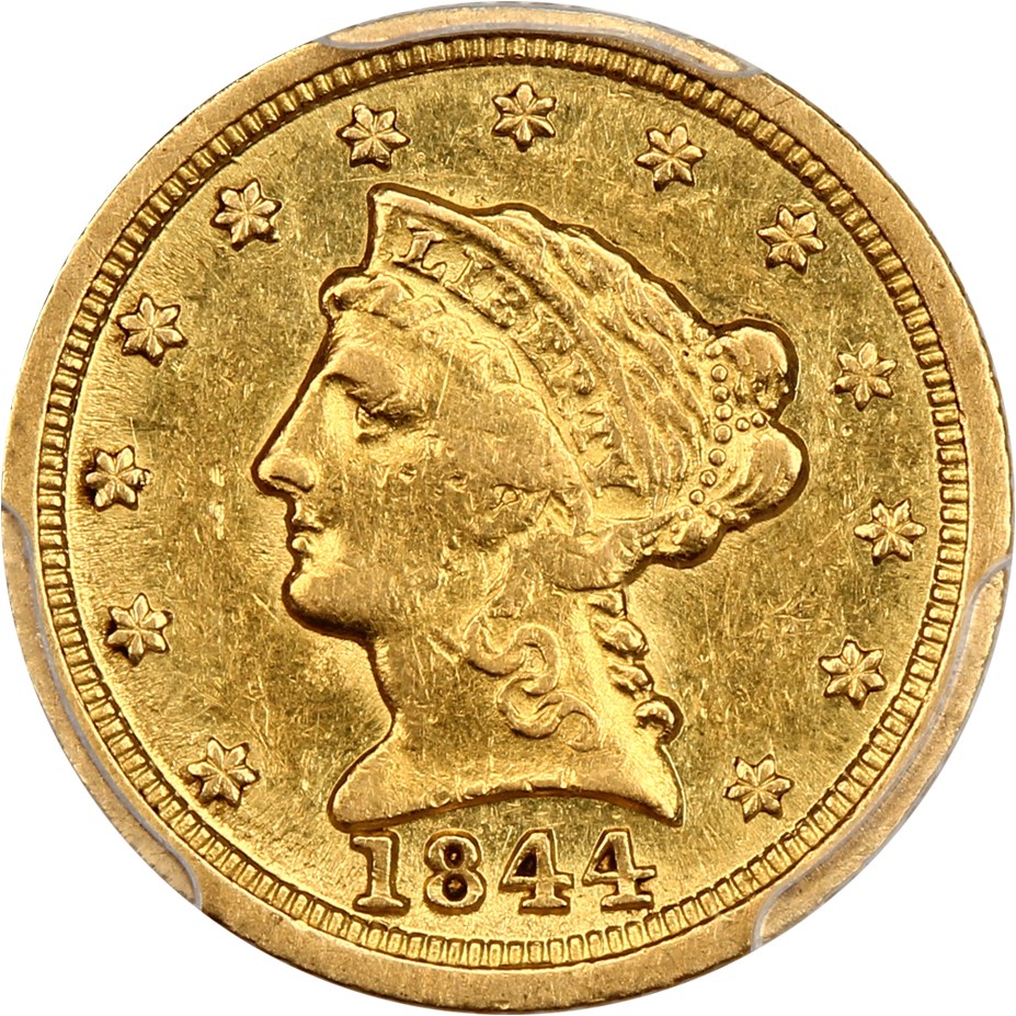 image for: 1844-D $2.5 PCGS XF40