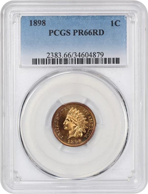 image for: 1898 1c PCGS Proof 66 RD