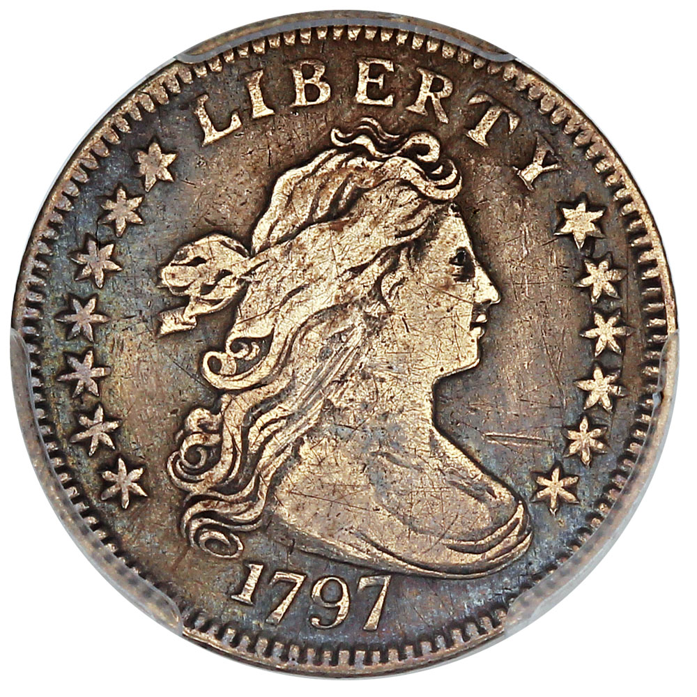 image for: 1797 10c PCGS VF20 (13 Stars, JR-2)