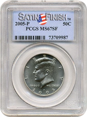image for: 2005-P 50c Satin Finish PCGS MS67