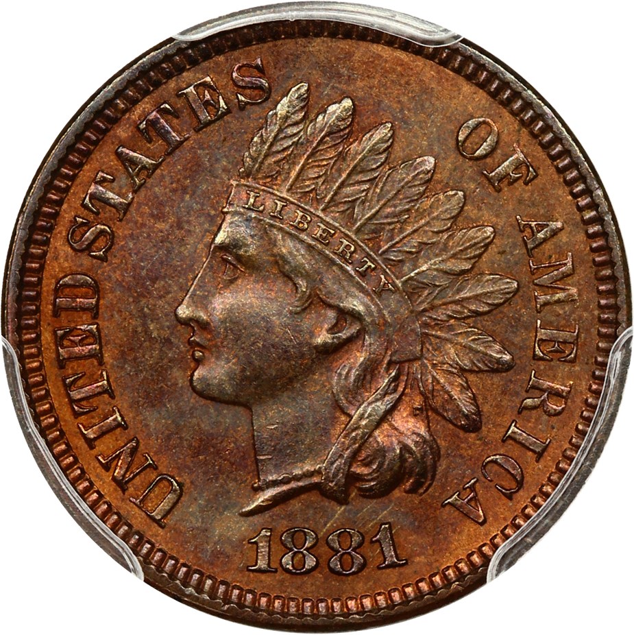 image for: 1881 1c PCGS MS64 BN