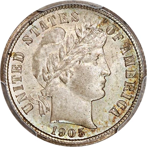 image for: 1905-O 10c PCGS/CAC MS66+