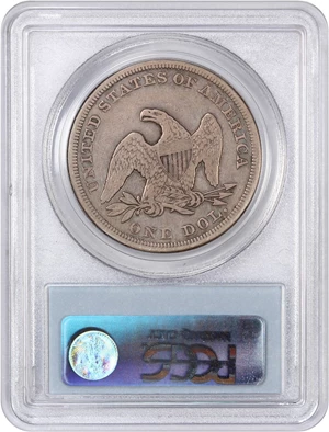 image for: 1855 $1 PCGS F12