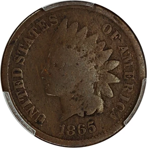 image for: 1865 1c PCGS Good-04 (Plain 5)