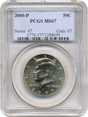 image for: 2000-P 50c PCGS MS67