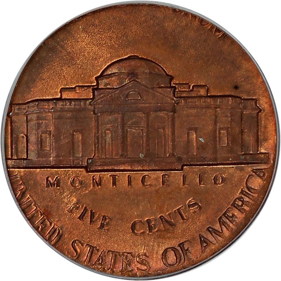image for: Mint Error: 1981-P 5c PCGS MS64 (Struck on Cent Planchet)