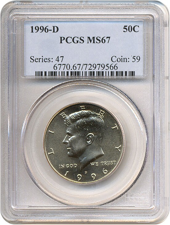image for: 1996-D 50c  PCGS MS67 