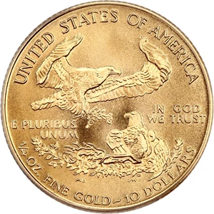 image for: 1999-W Gold Eagle $10 PCGS MS69 (Unfinished Proof Dies)