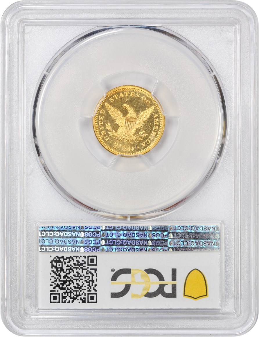 image for: 1860 $2 1/2 PCGS/CAC Proof 65 CAM