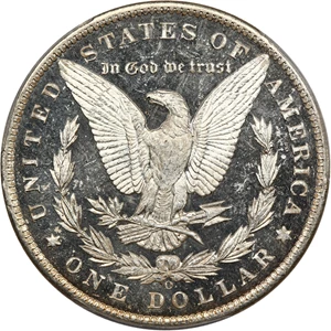image for: 1885-O $1 PCGS/CAC MS66+ DMPL ex: D.L. Hansen