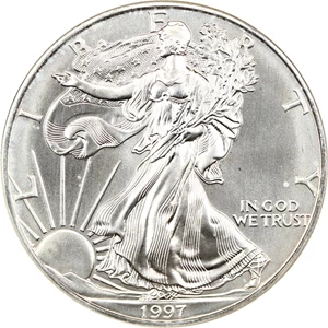 image for: 1997 Silver Eagle $1 NGC MS69