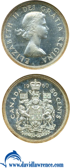 image for: Canada: 1960 50C ANACS Proof 65