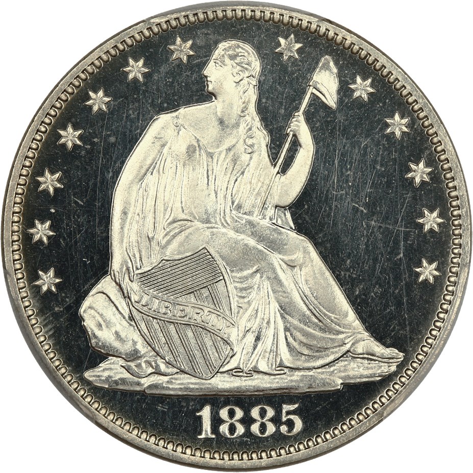 image for: 1885 50c PCGS/CAC Proof 64 CAM ex: D.L. Hansen
