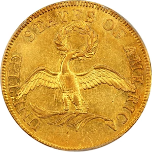 image for: 1796 $10 PCGS AU53 ex: D.L. Hansen
