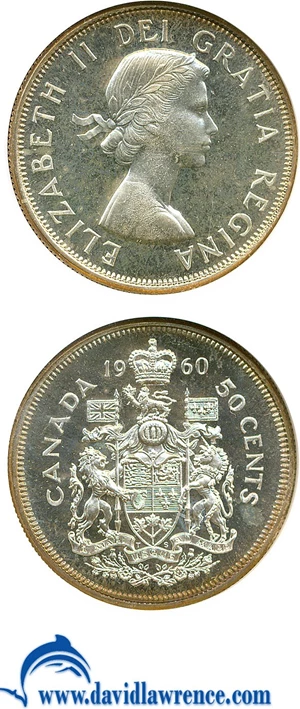 image for: Canada: 1960 50C NGC Proof 66