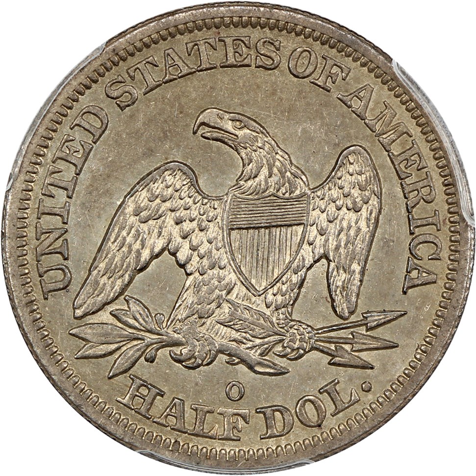 image for: 1844-O 50c PCGS XF45 (Double Date) ex: D.L. Hansen