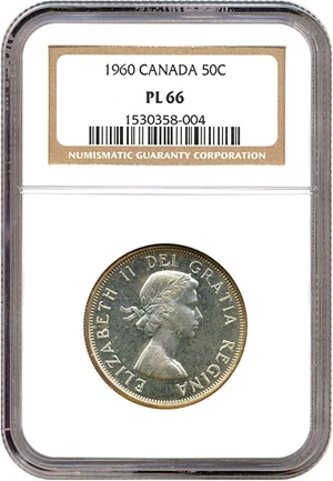 image for: Canada: 1960 50C NGC Proof 66