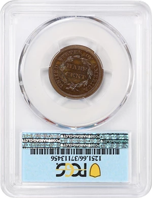 image for: 1840 1/2c PCGS/CAC Proof 66 BN (Restrike) ex: D.L. Hansen