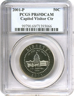 image for: 2001-P 50c Capitol Visitor Center PCGS Proof 69 DCameo