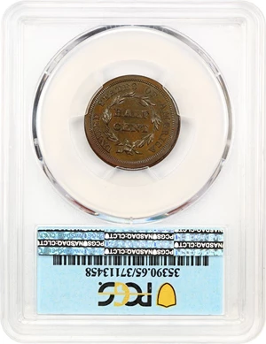 image for: 1848 1/2c PCGS/CAC Proof 65 BN (Restrike, Rev of 1856) ex: Missouri Cabinet Collection/D.L. Hansen