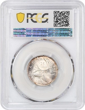 image for: Canda: 1943 25C PCGS MS64