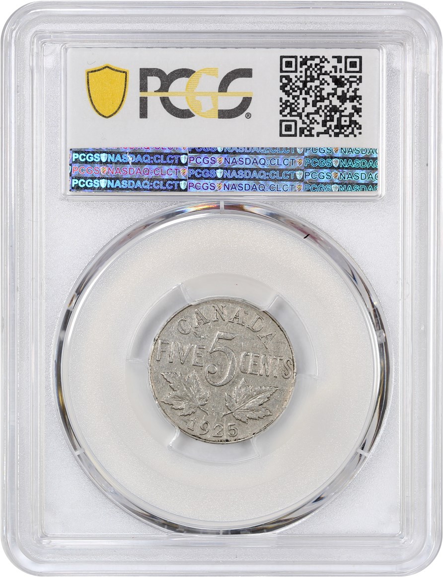 image for: Canda: 1925 5C PCGS VF25 (KM-29)