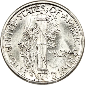 image for: 1936-S 10c PCGS MS64