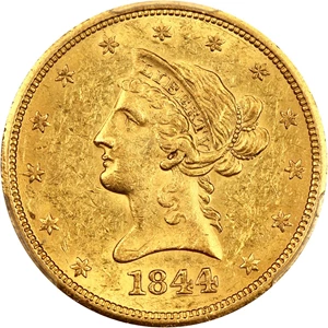 image for: 1844-O $10 PCGS AU58+