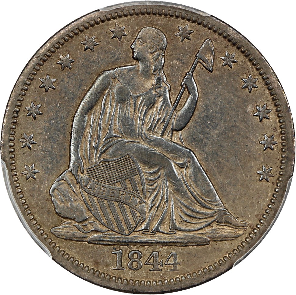 image for: 1844-O 50c PCGS XF45 (Double Date) ex: D.L. Hansen
