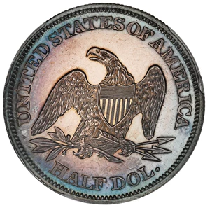 image for: 1861 50c PCGS Proof 64 ex: D.L. Hansen