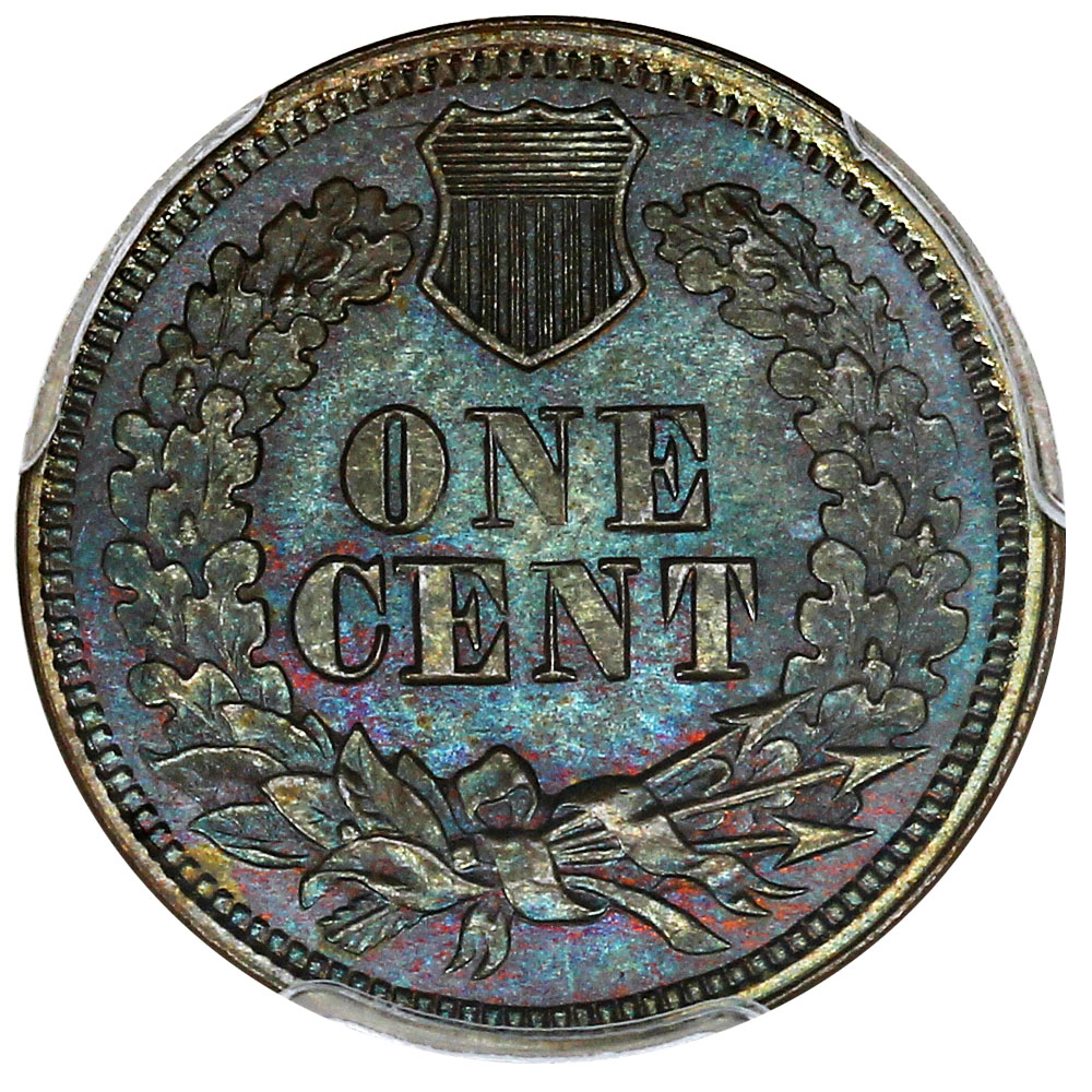 image for: 1869/9 1c PCGS MS66 BN (RPD, FS-301, S-1, 008.3) ex: D.L. Hansen
