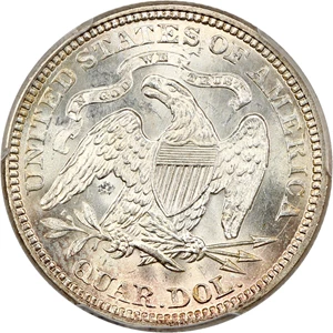 image for: 1871 25c PCGS MS65 ex: D.L. Hansen