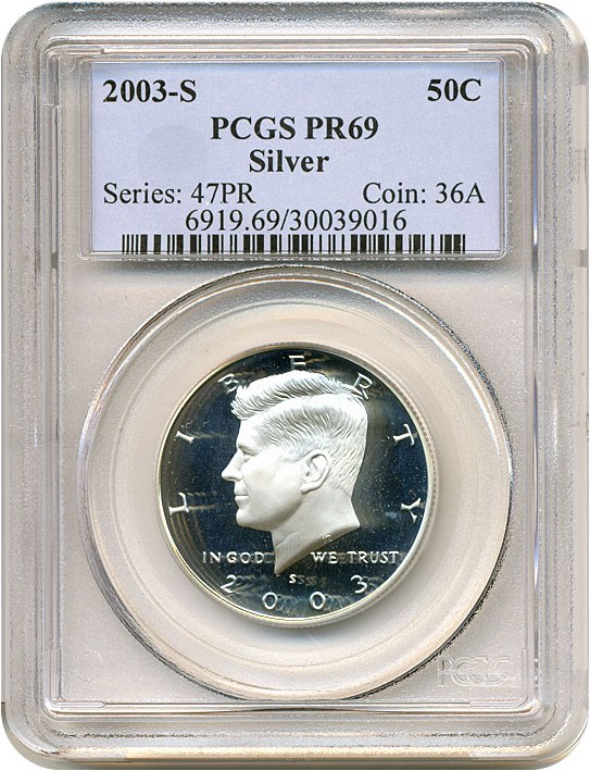 image for: 2003-S 50c Silver PCGS Proof 69 