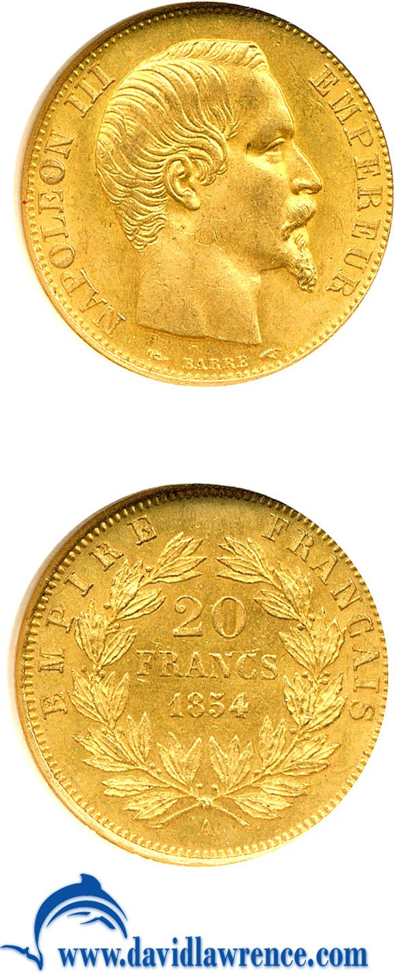 1854-A     20 Fr MS ( KM-781.1) thumbnail 5