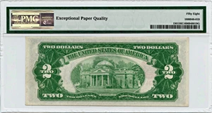 image for: FR. 1501 1928 $2 Legal Tender PMG About Unc 58 EPQ