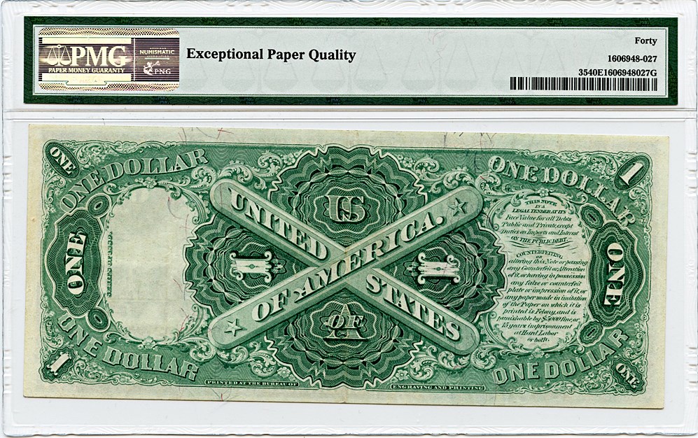 image for: FR. 35 1880 $1 Legal Tender PMG Extremely Fine 40 EPQ