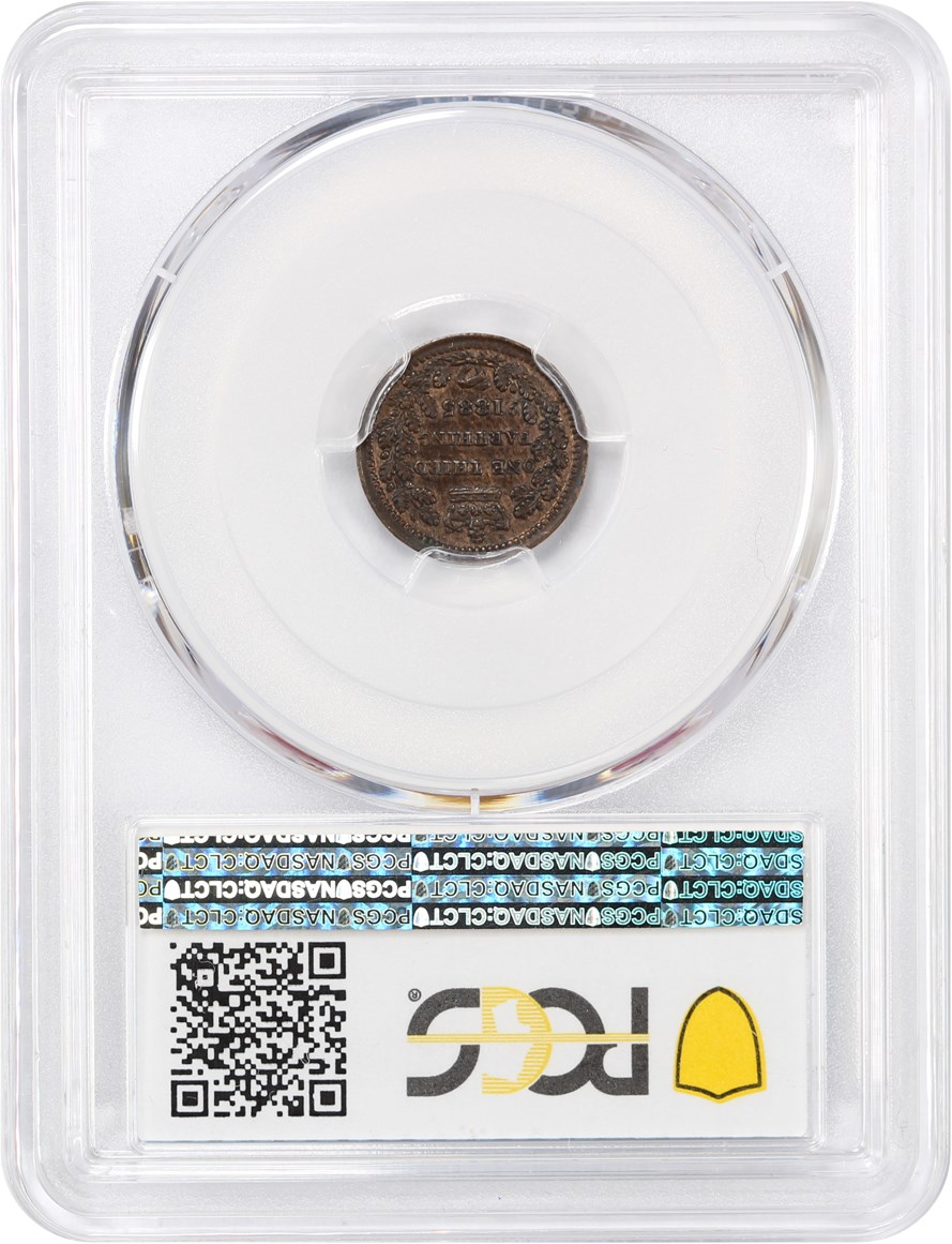 image for: Great Britain: 1885 1/3 Far PCGS MS62 BN (S-3960, KM #750)