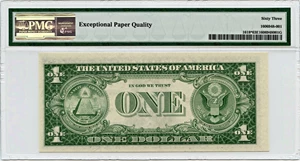 image for: FR. 1618* 1935H $1 Silver Cert PMG Choice Unc 63 EPQ
