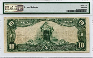 image for: FR. 613 1902 3rd Charter Period 1st Issue Red Seal $10 Philadelphia, Pennsylvania PMG Very Fine 25